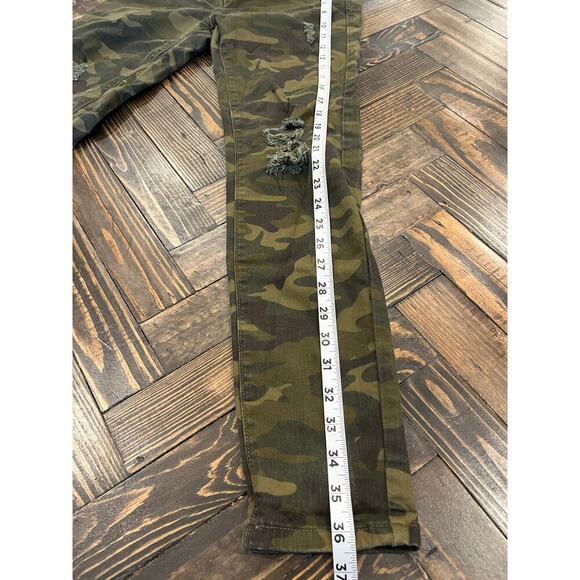 Judy Blue Jeans Camo Skinny Fit Women 5/27 Distressed Gorp Core Military Grunge - Picture 10 of 13